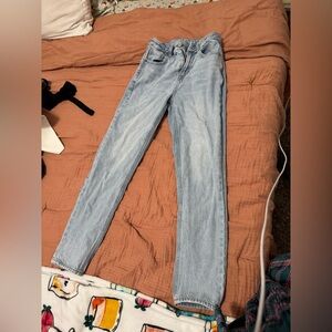American Eagle Outfitters High Rise Light Blue Jeans